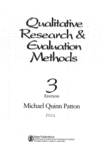 E-Book Qualitative Research and Evaluation Methods (Third Edition)