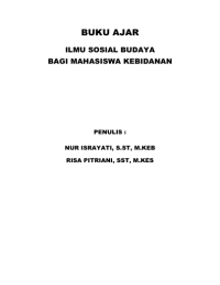 E-Book Buku Ajar Ilmu Sosial Budaya Bagi Mahasiswa Kebidanan