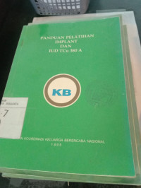 Panduan Pelatihan Implant Dan IUd TCu 380 A