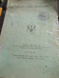 Buku Gizi Institusi