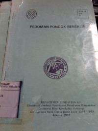 Pedoman Pondok Bersalin