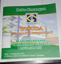 Buku Kenangan Wisuda Ahli Madya Kebidanan Angkatan XIII