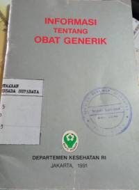 Informasi tentang Obat Generik