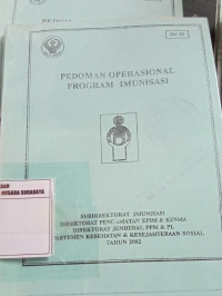Pedoman Operasional Program Imunisasi