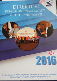 Direktori Perguruan Tinggi Swasta Kopertis Wilayah VII Tahun 2016