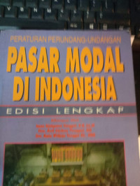 Peraturan Perundang-undangan Pasar Modal Di Indonesia 1995 -1996