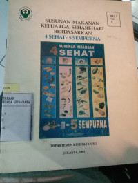 Ssunan Makanan Keluarga Sehari-hari Berdasarkan 4 sehat - 5 sempurna