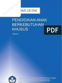 Instrumen Deteksi Dini : Anak Berkelainan/Anak Lur BIasa