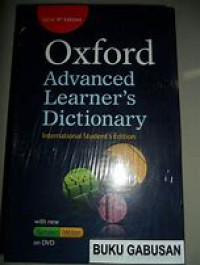 Oxford Advanced Learners's Dictionary of Current English
