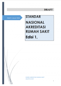 E-Book Standar Nasional Akreditasi Rumah Sakit